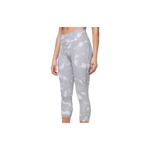 Lululemon Sports Pants Women's Floral Silver Lilac