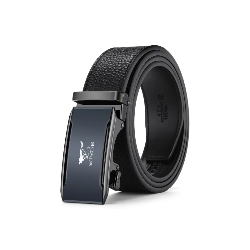 SEPTWOLVES Cow Leather Leather Belts Men's 3.5cm-0