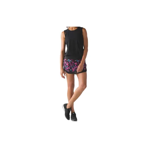 Lululemon Hotty Hot Casual Shorts Women's Black Print