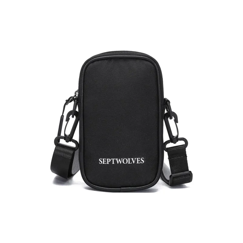 SEPTWOLVES Fabric Crossbody Bag Regular Men's Black-0