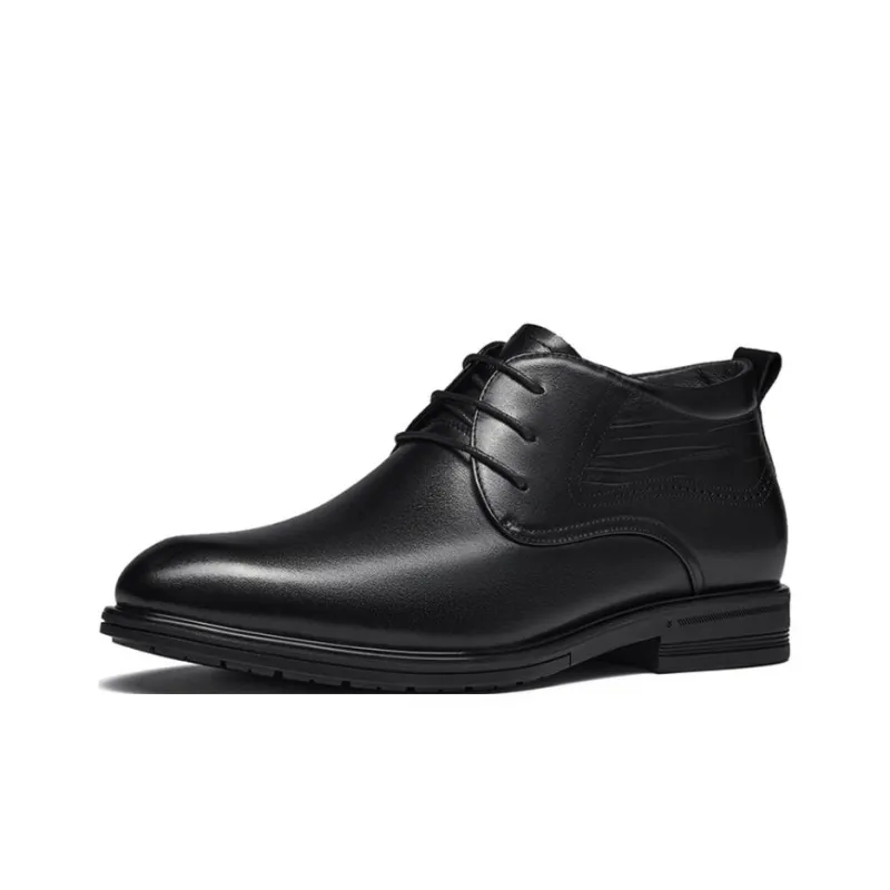 HARSON Derby Casual Shoes Men's Black-1