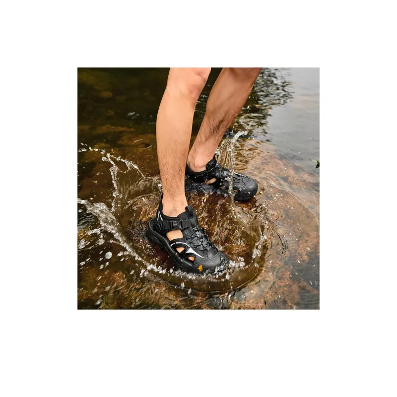 FAIRWHALE River Trekking Shoes Men Warrior Black/Pearl Gray-14