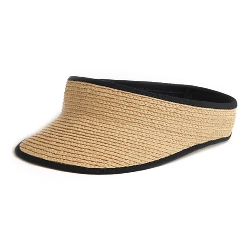 HERMES Raffia Sun Protection Hats Men's Brown