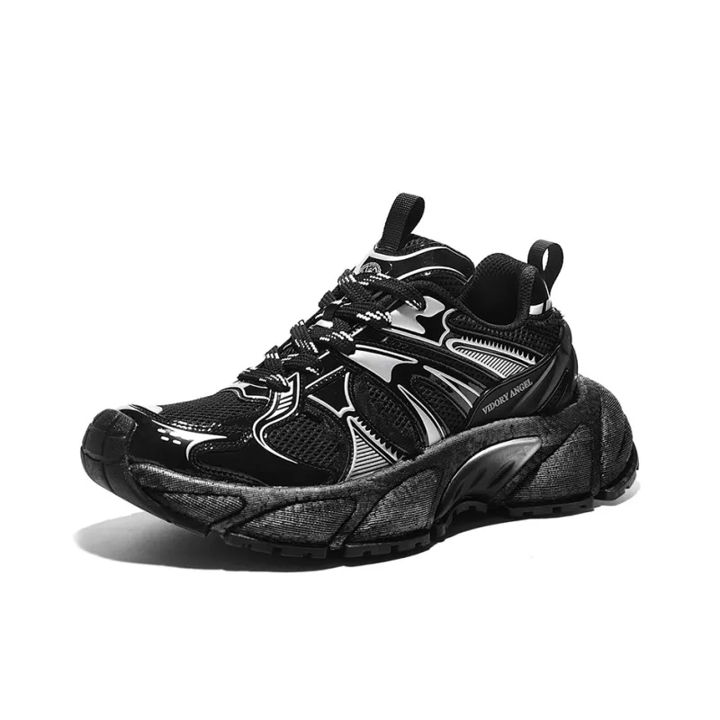 VIDORY ANGEL Cushioning, Abrasion Resistant, Slip Resistant Low Top Casual Shoes Men's Black Tortoise-2