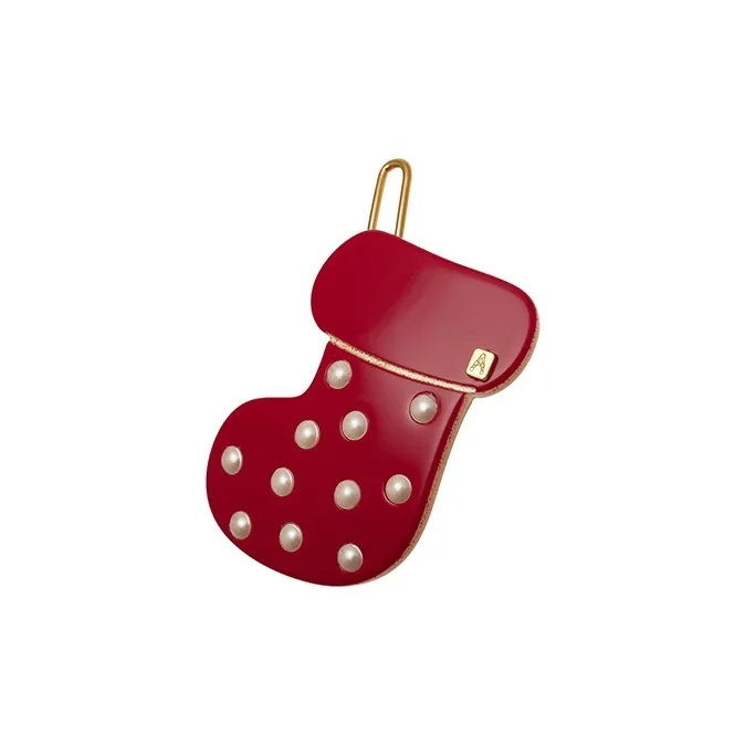ALEXANDRE DE PARIS Cute Collection Red Side Clip Hair Accessory Headdress Women's-2