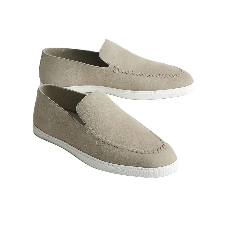 HERMES Julian Loafers Men's Beige-2
