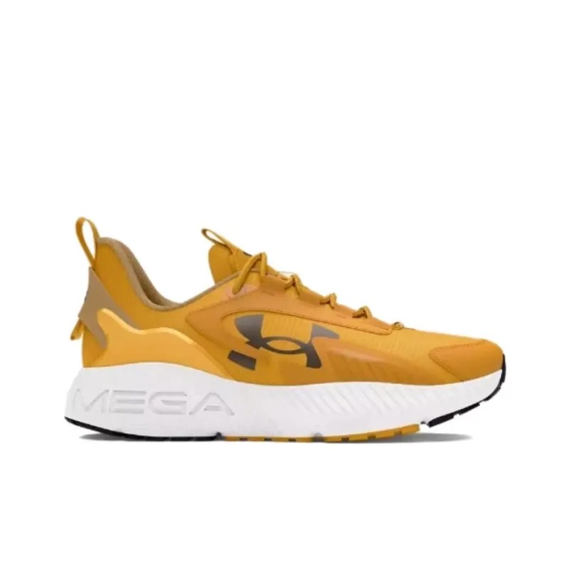 Under Armour HOVR Mega 2 Anti Slip Wear Resistant Low Top Casual Shoes Unisex Yellow-1