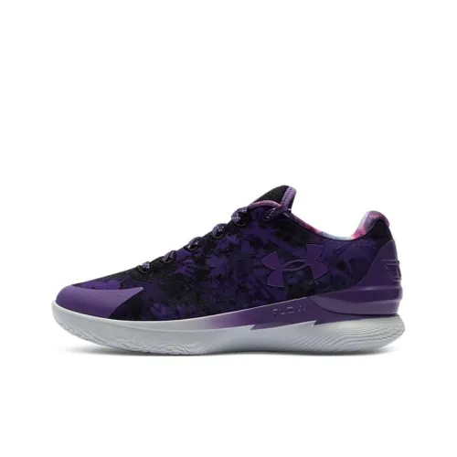 Under Armour Curry 1 Basketball Shoes Men Low-Top Purple Gray