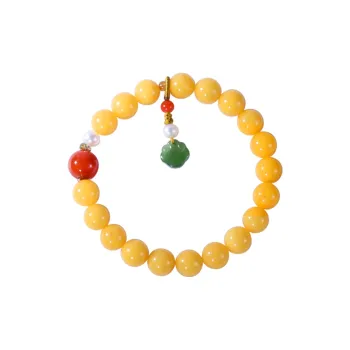 S&A Beeswax Fine Jade Bracelets Women's