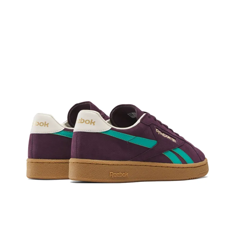 Reebok CLUB C GROUNDS UK Anti Slip Wear Resistant Low Top Skateboard Shoes Unisex Purple Green-2