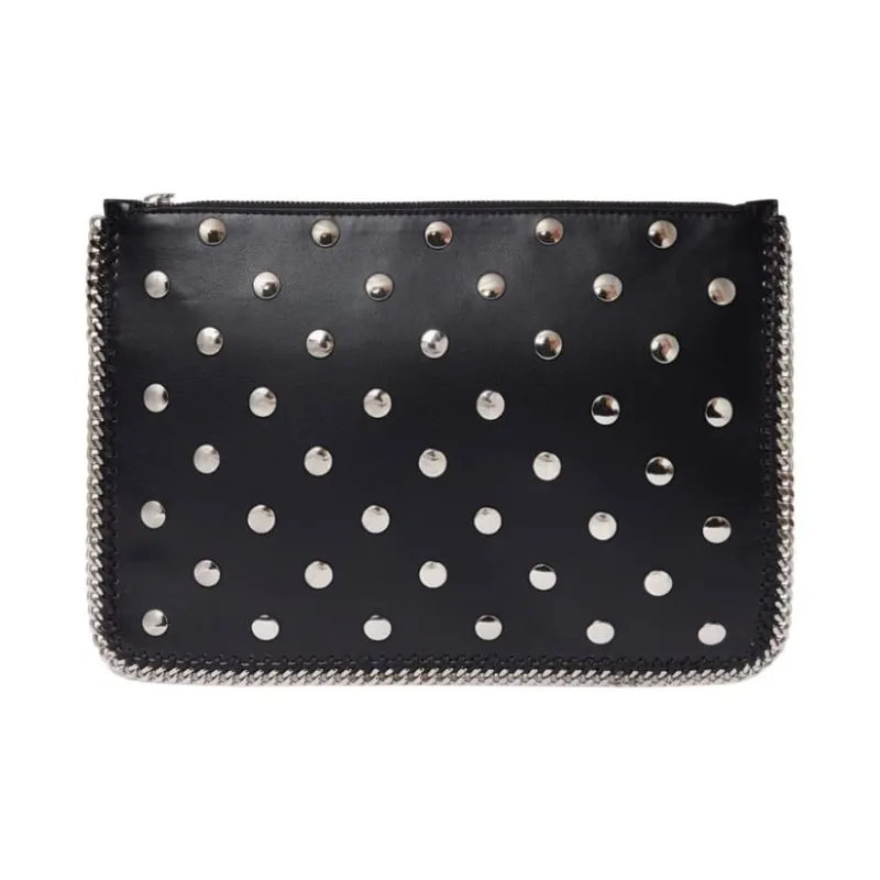 Stella McCartney Falabella Studded Zippered Pouch Bag-2