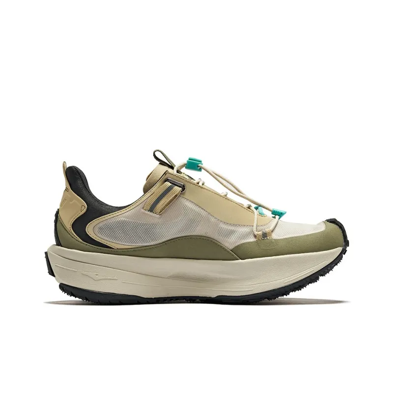 Erke Cushioning And Breathable Low Top Casual Shoes Men's Beige Green-1