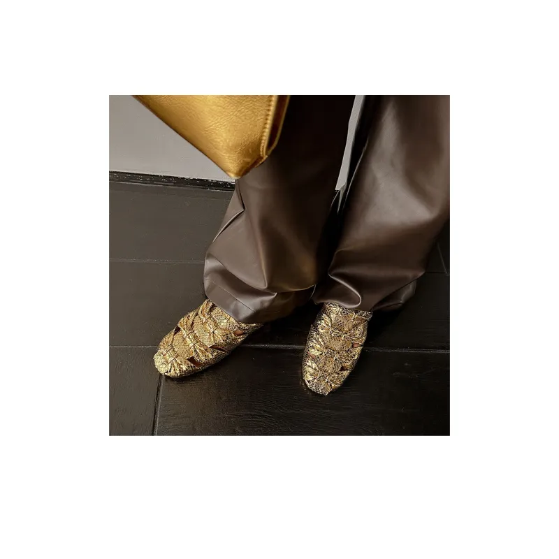 AIQINISHA TPR Sole Slip Resistant Wrap toe Slippers Women's-5