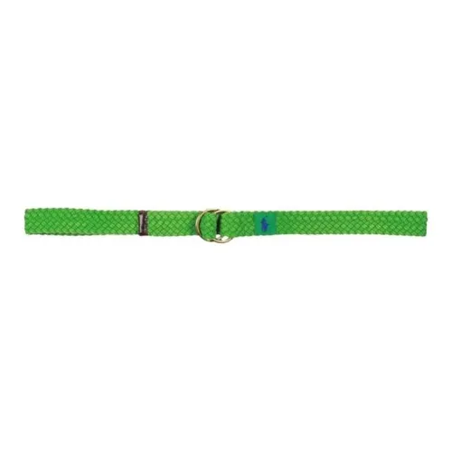 Polo Ralph Lauren Iconic Embroidered Small Horse Stickers Cotton Fabric Belt Men's Green Width: 3.2CM
