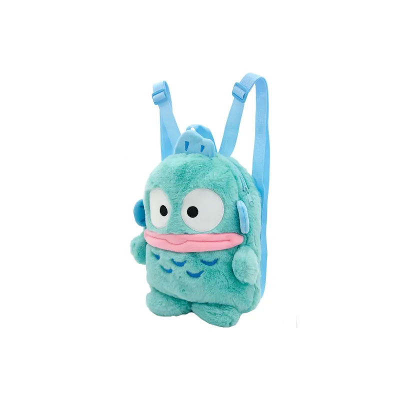 Sanrio Hangyodon Plush Backpack Unisex Green-2