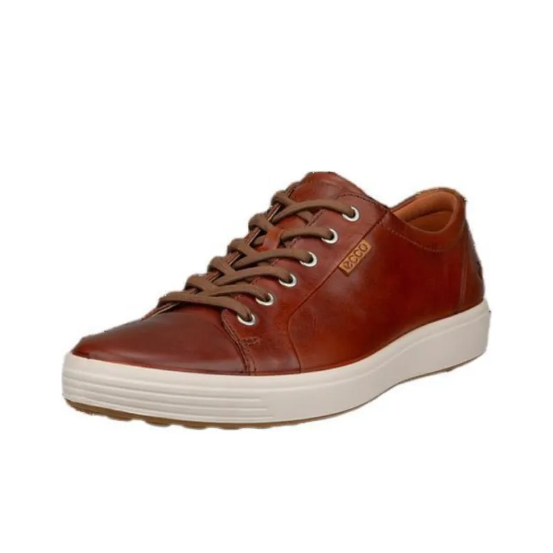 Ecco Low Top Skateboard Shoes Men's Tan-1