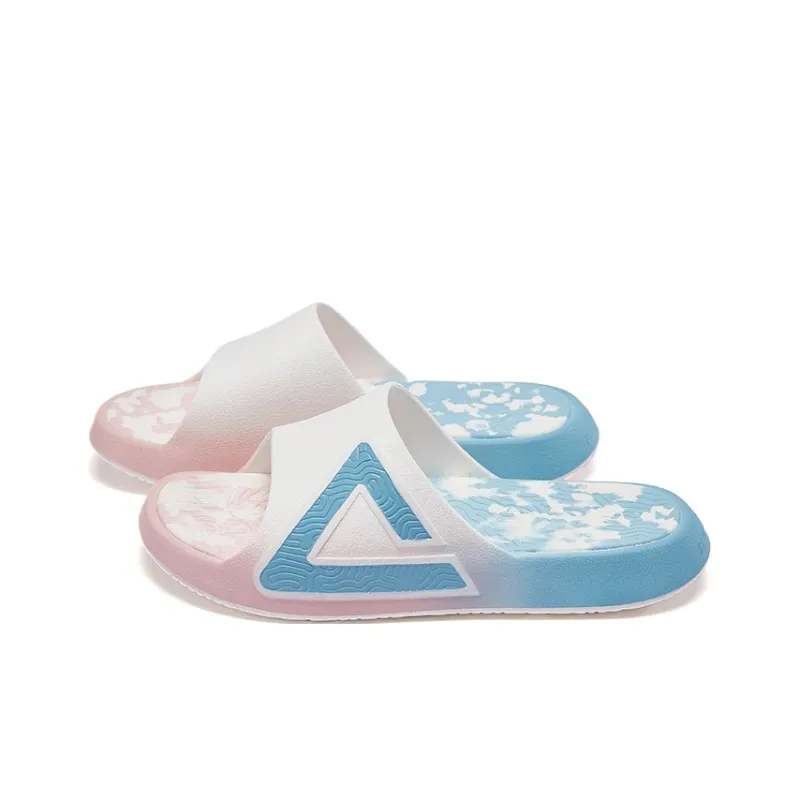 PEAK State Pole Classic Drag Quiet Slip Resistant Abrasion Resistant Slide Slippers Women's Pink Blue-2