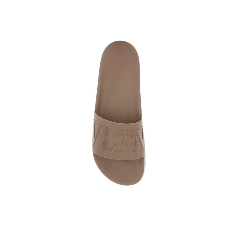 Valentino Vltn Logo Embossed Slip On Slides-4