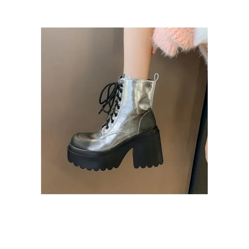 SIFEIRO Ankle Boots Women's Black, Silver-8