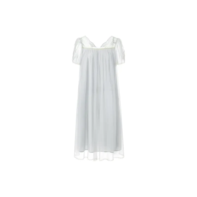 Yiner Life Nightgown Women's Silver Gray-0
