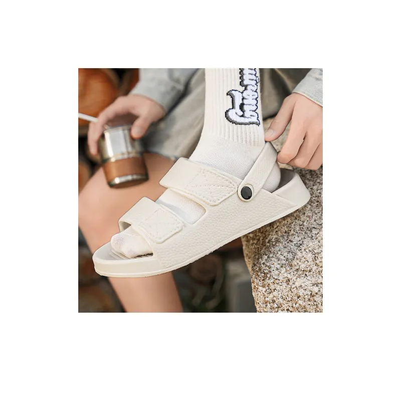 Yalu Slide Slippers Men Black, White, Camel-37