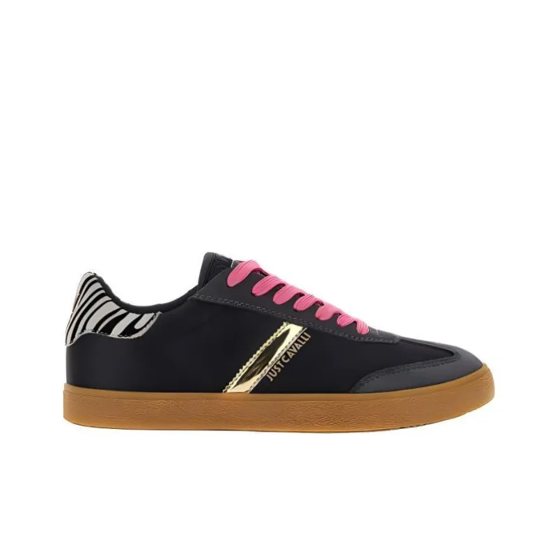 Just Cavalli Low-Top Skateboard Shoes Women's Black-1