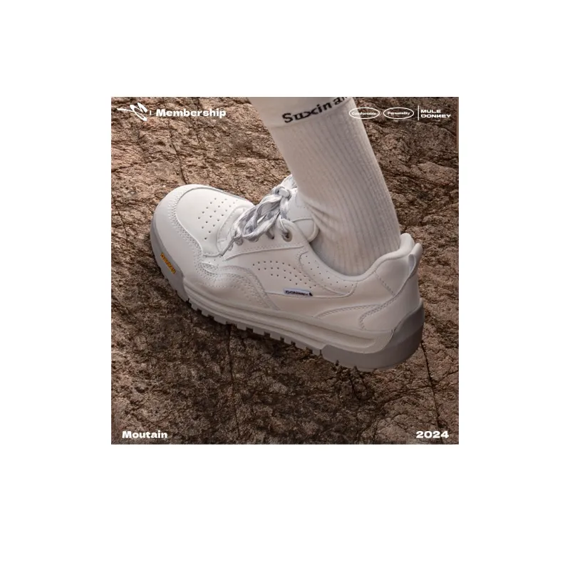 Mule Donkey Slip Resistant Height Increasing Low Top Casual Shoes Unisex White-7