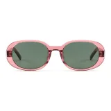 Pink Frame with Green Lens