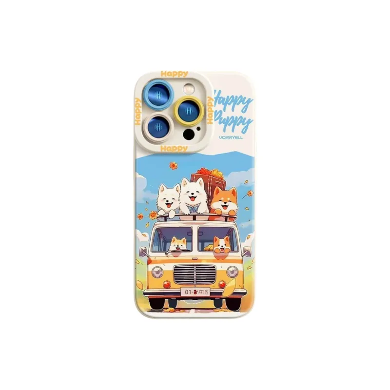 COORUBA Silicone Material Adorable Fashion Trend Phone Cases Apply To Apple-0