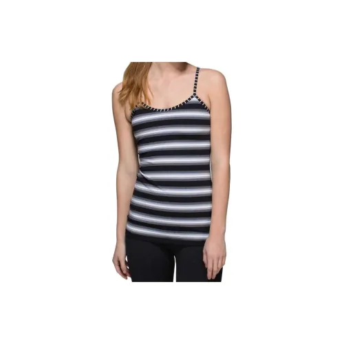 Lululemon Sleeveless Sports Shirts Women's Black And White