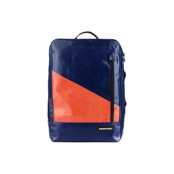 FREITAG Polyester Backpack Unisex Blue & Orange