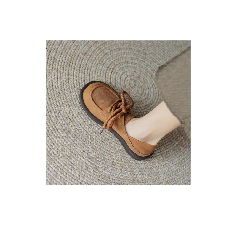 【dme】 Casual Single Shoes 2cm Women's Brown-3
