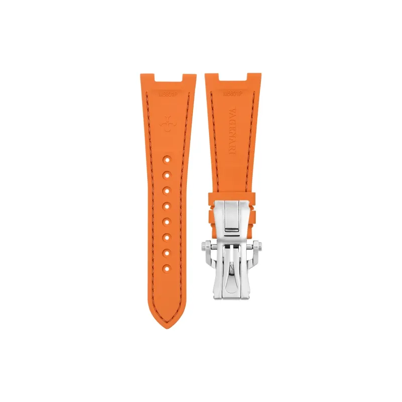 VAGENARI Imitation Crocodile Leather Rubber Strap Compatible With Baudet Turtle 5711.5712.5726.5980 Watch Band Unisex-14