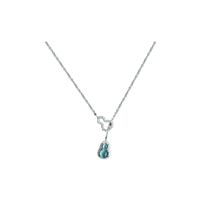 LIBI Ice Glutinous Jadeite Necklaces Women's-0