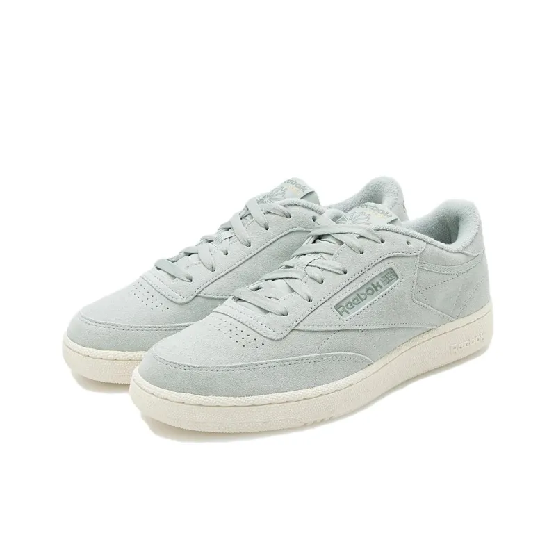 Reebok Club C Anti-Slip Wear-Resistant Low-Top Skateboard Shoes Women's Light Green-2
