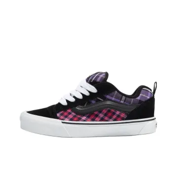 Vans Knu Skool Anti Slip Wear Resistant Low Top Skateboard Shoes Unisex Black Purple