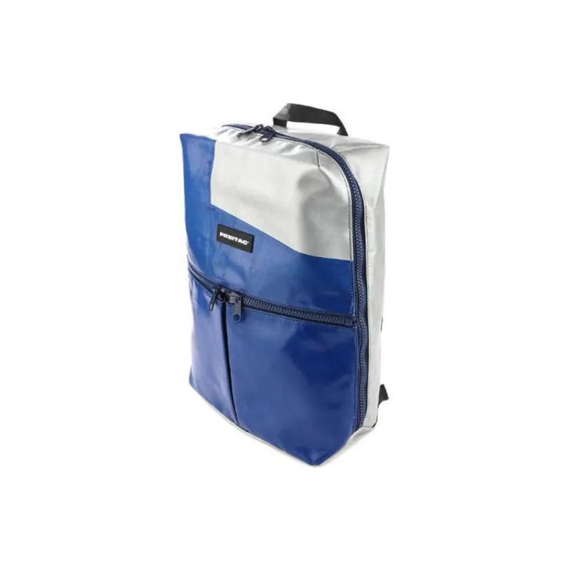 FREITAG Polyester Backpack Unisex Blue & White-1