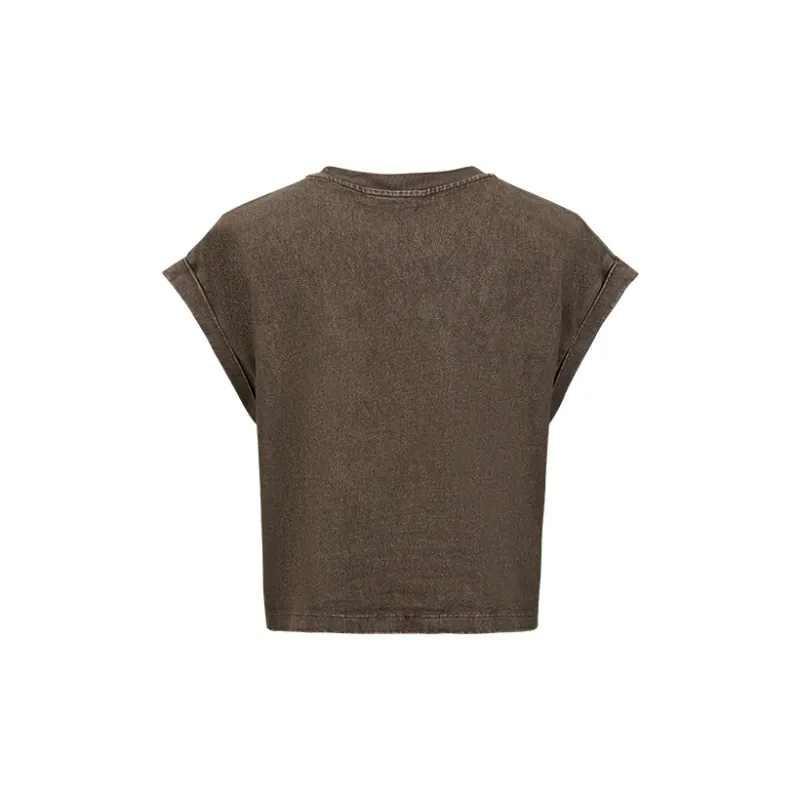 URBAN REVIVO T Shirts Women's Coffee Brown-1