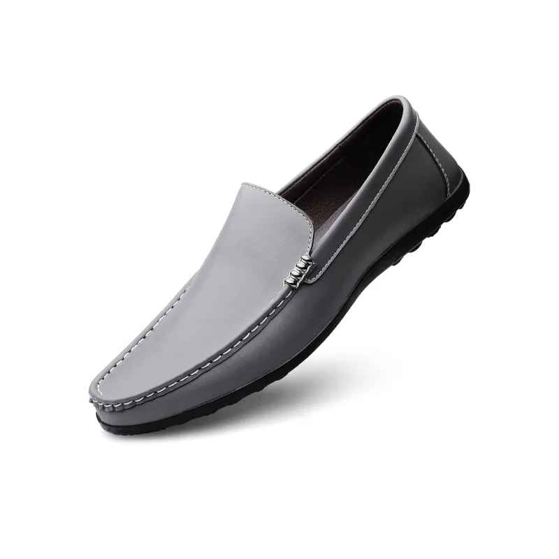 King Jinmai Men's Casual Shoes Men Low Top Black, Gray-11