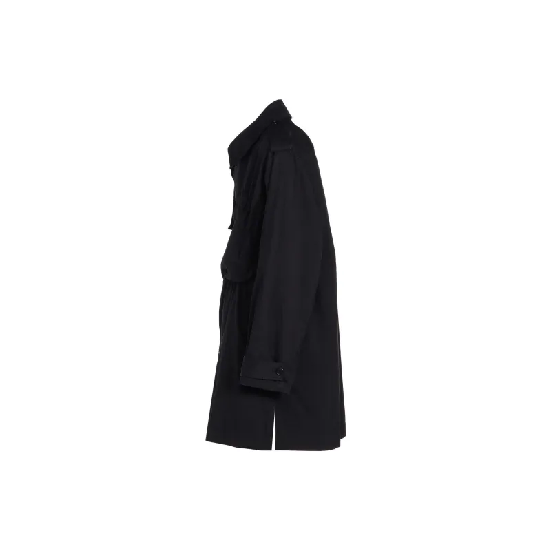 Yohji Yamamoto Ground Y FW24 Trench Coat Unisex Black-3