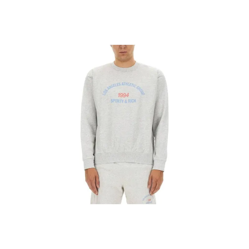 SPORTY & RICH La Athletic Group Crew neck Jumper-1