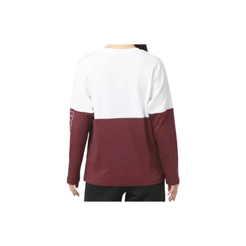 PUMA T-Shirts Women's Burgundy-1