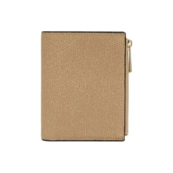 Valextra Millepunte Calfskin Wallet Unisex Cashmere Beige