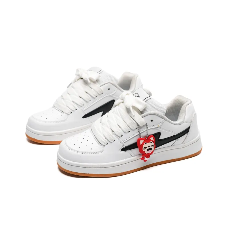 ALI THE FOX Balanced, Lightweight, And Breathable Low Top Skateboard Shoes Unisex Ecru-2