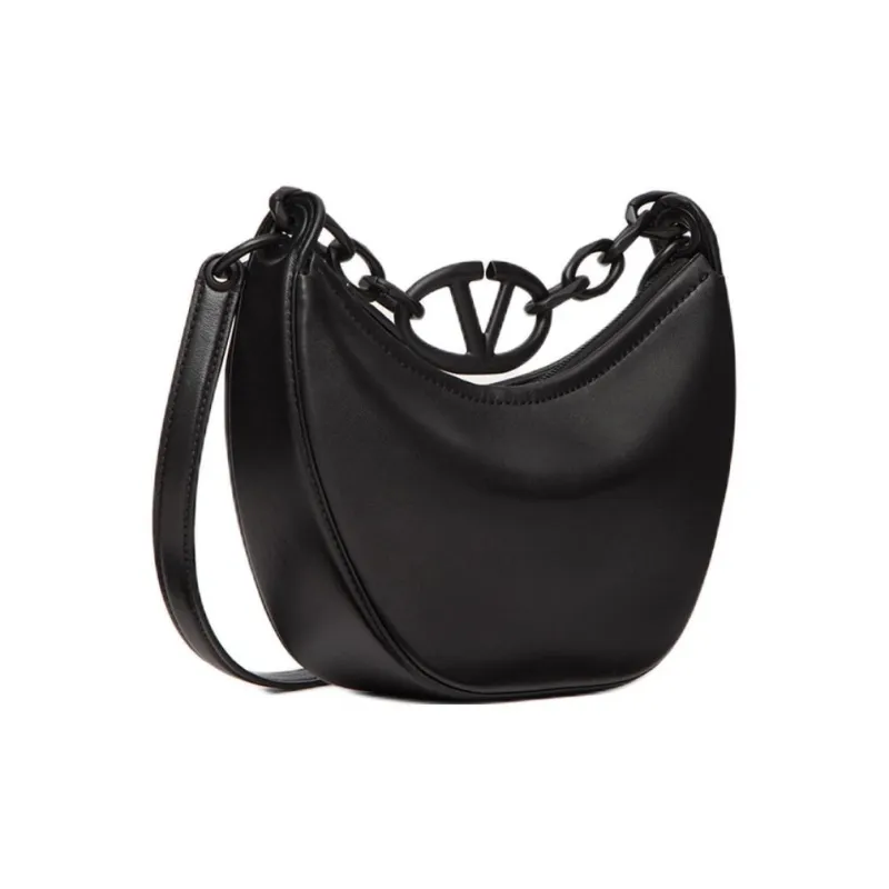 Valentino Soft Sheepskin Handbag Shoulder Bag Crossbody Bag Mini Women's Black-1