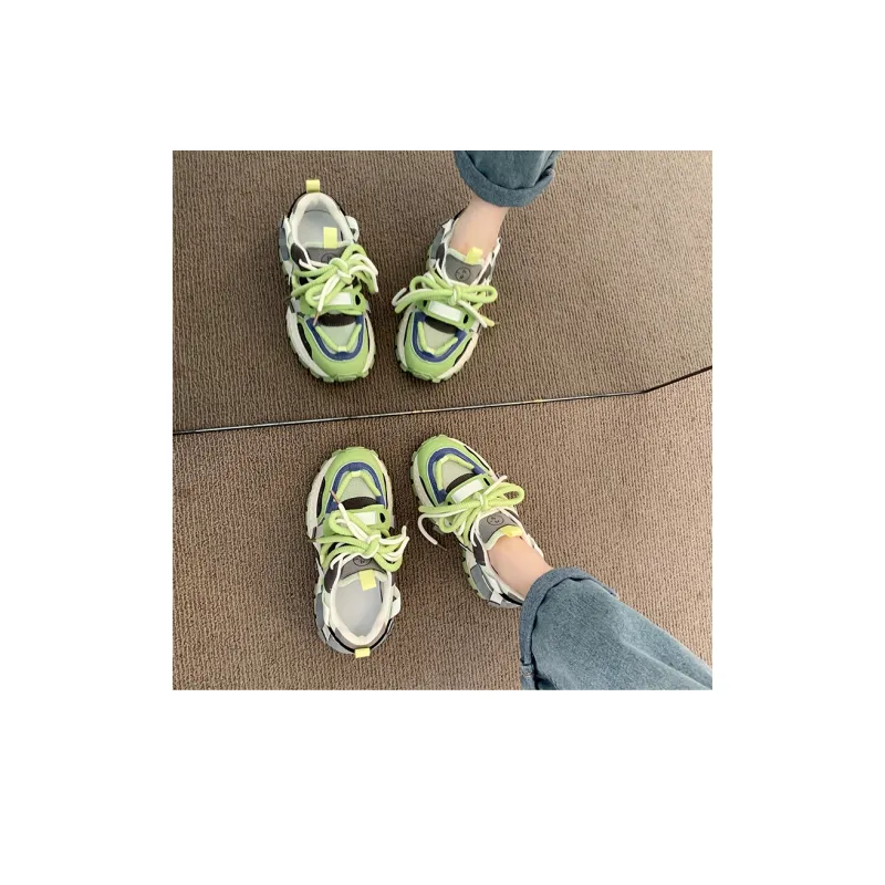 LXVB Slip-Resistant Breathable Low-Top Chunky Sneakers Women's-7