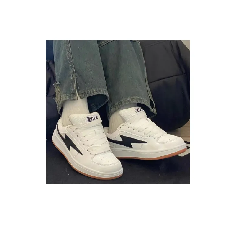 CHERRY&KALIKA Low Top Skateboard Shoes Unisex White-6