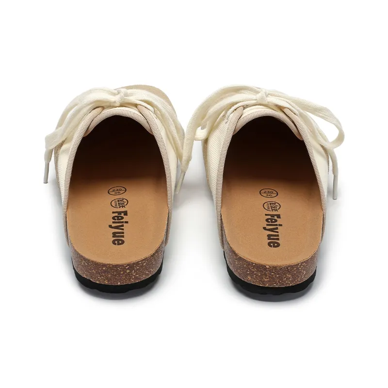 Feiyue Quiet Abrasion Resistant Slip Resistant Wrap toe Slippers Women's-12