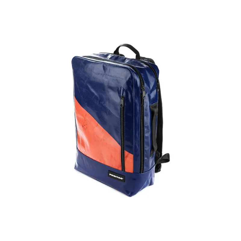 FREITAG Polyester Backpack Unisex Blue & Orange-1