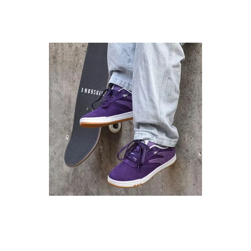 GOLUCK Ant Collection Box Low Top Skateboard Shoes Unisex Violet-6
